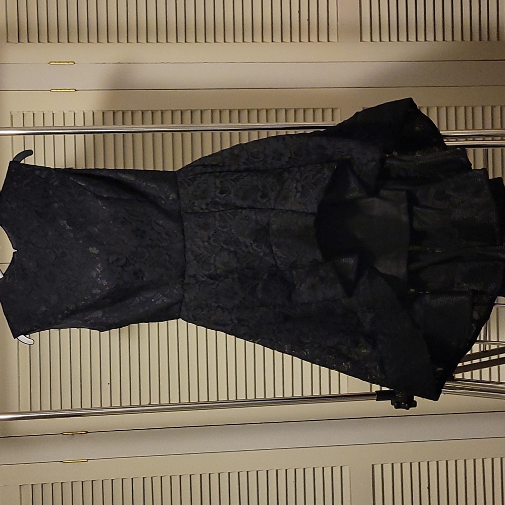 Black lace dress